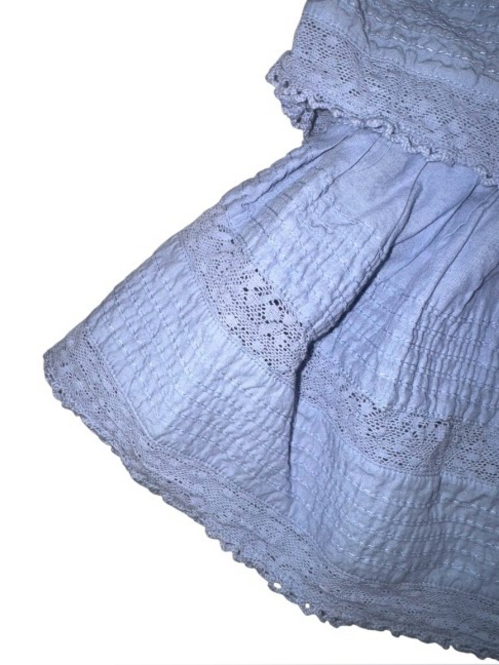 LOVE SHACK FANCY LoveShackFancy BLUE SKIRT WOMEN’s size XS - Picture 6 of 11